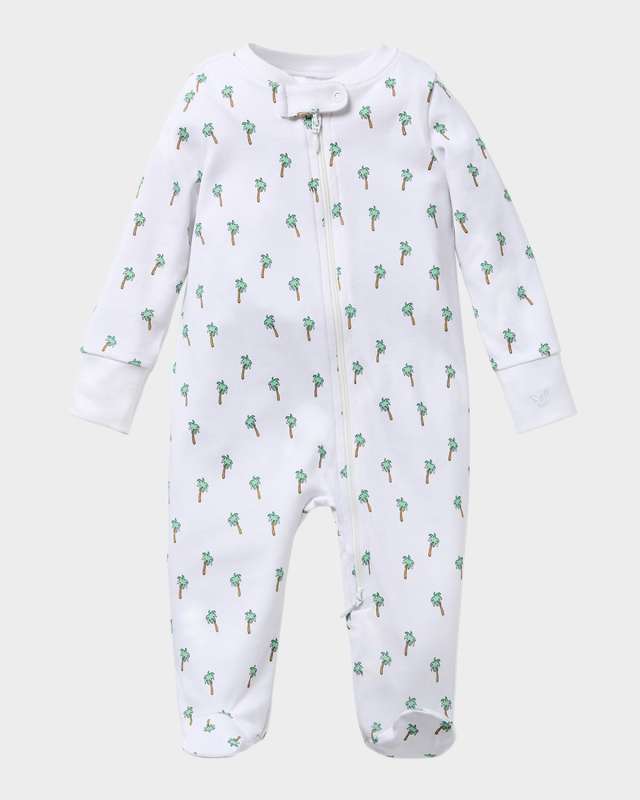 Boy's Palmier Printed Footie, Size Newborn-9M